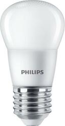 Philips LED izzó, E27, kisgömb, P45, 5W, 470lm, 2700K, PHILIPS "CorePro (PLED53) - irodaoutlet