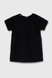 Tommy Hilfiger baba pamut ruha sötétkék, mini, harang alakú - sötétkék 68