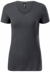 MALFINI Női póló Action V-neck - Világos antracit | L (7018315)