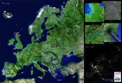 Stiefel Könyökalátét, kétoldalas, STIEFEL "Európa űrtérkép (VTK13) - kecskemetirodaszer