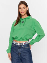 Tommy Hilfiger Bluză Elasticated Badge DW0DW16135 Verde Relaxed Fit