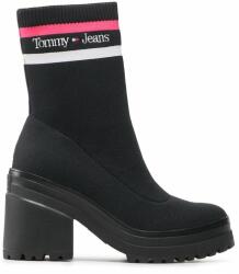 Tommy Jeans Botine Knitted Boot EN0EN02061 Negru