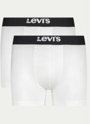Levi's Set 2 perechi de boxeri Solid 37149-0812 Alb