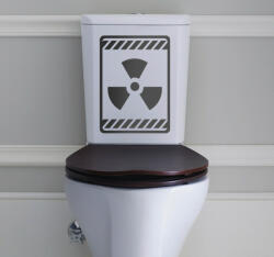 Danger WC tarály matrica