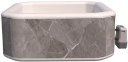 avenli Philly szürke márvány mintás felfújható jakuzzi, 210 × 210 × 70 cm, 1300 l, WiFi (HMC_211)