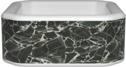 avenli Oslo fekete márvány mintás felfújható jakuzzi, 170 × 170 × 70 cm, 760 l (HMC_210)