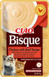 Inaba Foods Ciao Churu Bisque pentru Pisici cu Pui si Vita (EU854)