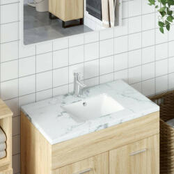 vidaXL fehér négyszögű kerámia fürdőszobai mosdókagyló 30, 5x27x14 cm (153722) - balena