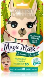 Eveline Cosmetics Magic Mask Lama Queen mască normalizatoare - matifiantă 3D 1 buc Masca de fata