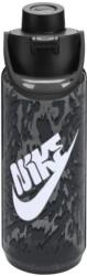 Nike TR Renew Recharge hidratáló palack, 24 oz, fekete (N.100.7637.041.24)