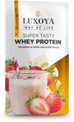 Luxoya Whey Protein - Tejsavó fehérje italpor 30g - Eper-Fehér csokoládé ízű