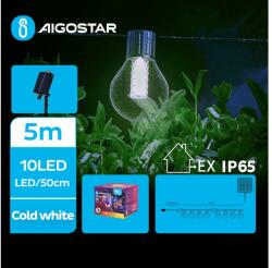 Aigostar B. V. Aigostar - LED Napelemes dekoratív lánc 10xLED/8 funkciós 5, 5m IP65 hideg fehér AI0955 (AI0955)