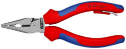 KNIPEX Cleste combinat cu varf KNIPEX 145 mm cu punct de ancorare pentru protectie la cadere, manere multicomponente, fabricat in Germania 08 22 145 T (KN0822145T) Cleste