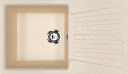 Ulgran U-703-328 Gránit Mosogatótálca - Extra mély, Csepegtetőtálcás, Bézs (U-703-328)