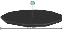 Bestway medence védőtakaró 488 cm átmérőjű fémvázas medencékhez (BWA_084)