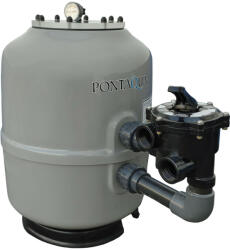 Pontaqua Homokszűrő PONTAQUA poliészter D500S 10m3/h plexi tető (SZI_100)