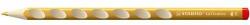 STABILO Creioane colorate, triunghiulare, cu mâna dreaptă, groase, STABILO "EASYcolors", auriu (332/810)