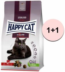 Happy Cat Happy Cat Sterilised Voralpen-Rind / vită 1, 3 kg 1+1 GRATUIT