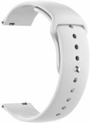 Mobilly curea pentru Fitbit Versa și Versa Lite, 22 mm, silicon, alb (269 DSV-02-00F white 22mm)