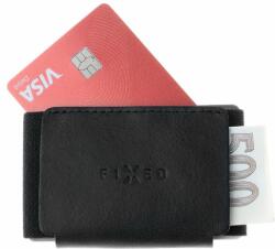 Fixed Tiny Wallet portofel din piele de vacă naturală Torcello, negru (FIXW-STN2-BK)