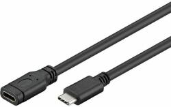 REMAX Premiumcord Cablu prelungitor USB-C, USB 3.2 gen1, 2m, negru (ku31mf2)