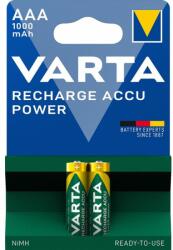 VARTA Recharge Accu Power AAA 1000mAh, 2 bucăți baterii reîncărcabile (5703301402)