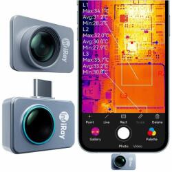 InfiRay P2 Pro cameră termică și termoviziune pentru telefoane mobile cu obiectiv macro, Android, USB-C (P2 Pro w macro lens android)