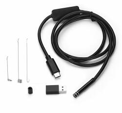 Inskam Endoscop Inskam USB-C 8mm 720p, cablu fix 3m, reducere la USB, pentru Android, PC (C-8mm/3M)