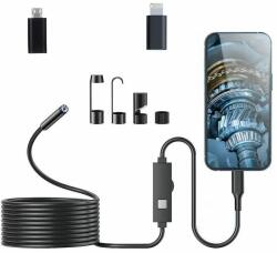 Inskam Endoscop Inskam W400 USB-C/Lightning 5, 5 mm 1440p, cablu fix de 5 m (W400-5.5mm-5m-USB-C-to-Lightning)
