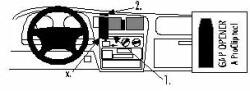 Brodit Suport de montare ProClip pentru Toyota HiLux 98-05/Tundra 99-04, pe centru (852594)