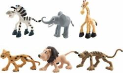 Teddies Animal happy safari ZOO plastic 9-10cm 6 buc (TD00311450) Figurina