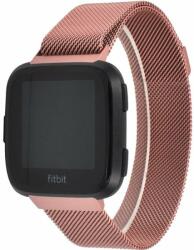Mobilly szíj Fitbit Versa és Versa Lite, L, metál, rózsa arany (282 DSV-05-00F rose pink L)