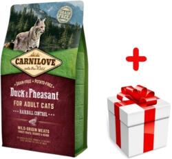 CARNILOVE Cat Duck & Pheasant Hairball Control 2kg + meglepetés a kutyádnak ingynes