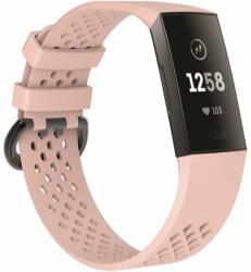 Mobilly szíj a Fitbit Charge 3 -hoz, S méret, szilikon, rózsaszín (86 DSC3-03-00F pink S)