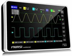 FNIRSI 1013D Digitális oszcilloszkóp táblagép 7" TFT LCD érintőképernyővel, kétcsatornás, 100 MHz-es frekvenciával (1013D)