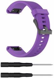 Mobilly pánt Garmin Fenix 5S, 5S Plus, 6S, 6S Pro, 20 mm, szilikon, lila, 20 mm, szilikon, lila (753 DSJ-05-00G purple)