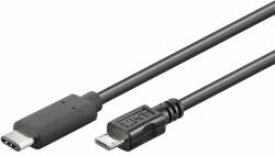 PremiumCord USB-C / MicroUSB kábel, 60 cm (ku31cb06bk)