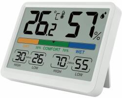  LCD hőmérő higrométerrel