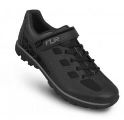 FLR Rexston MTB kerékpáros cipő, SPD, fekete-szürke, 43-as
