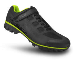 FLR Rexston MTB kerékpáros cipő, SPD, fekete-neon sárga, 47-es