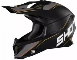 Shot Lite Prism motocross bukósisak fekete-arany kiárusítás