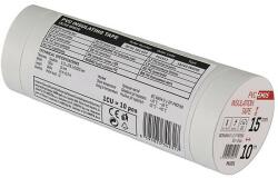 EMOS PVC Szigetelőszalag 15/10 fehér, 10db-os csomag