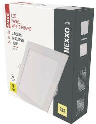 EMOS LED süllyesztett lámpatest NEXXO, négyzet, fehér, 12W, meleg fehér - dellaprint