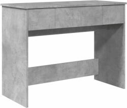  Vidaxl betonszürke fésülködőasztal tükörrel 100x45x76 cm 840698