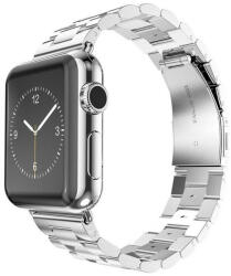 Techsuit Apple Watch 6 / 7 / 8 / 9 / SE / SE 2 okosóra szíj, fém, ezüst, 38/40/41mm, Techsuit - gsmlive