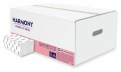 Harmony Prosoape de hârtie pliate ZZ 2 straturi HARMONY profesionale, 100% celuloză, albe (20 de pachete)
