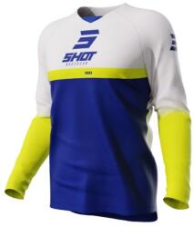 Shot Tricoul de motocros pentru copii Shot Raw Kid Reflex alb-galben-albastru (SHOA08-12F2-CK2)