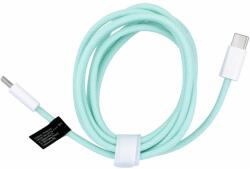  Univerzális kábel - Type-C (USB-C) / Type-C (USB-C) zöld szövet kábel 1m, 60W