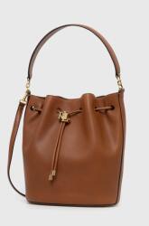 Lauren Ralph Lauren bőr táska barna - barna Univerzális méret - answear - 160 990 Ft