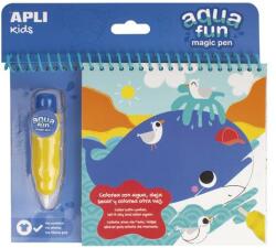 APLI Színezőfüzet, vízbázisú, APLI Kids "Aqua Fun", tengeri állatok (LCA17148)